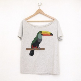 Tukan Krótki szary Oversize