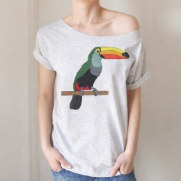 Tukan Krótki szary Oversize