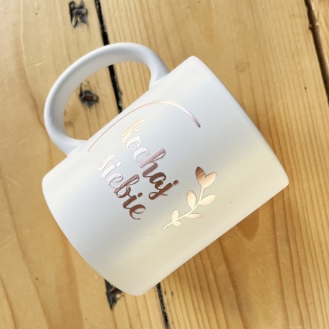 Kochaj siebie Rose gold kubek 330ml