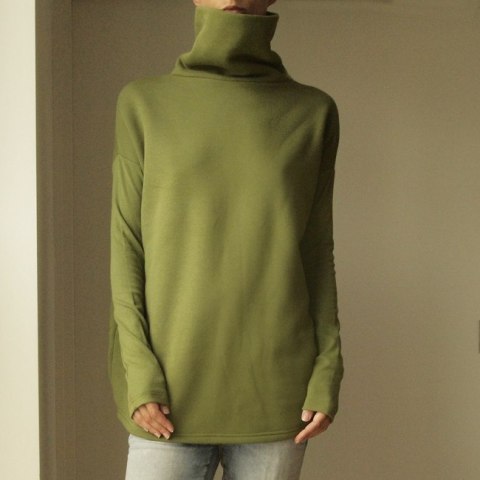 Wąski rękaw Golf Oliwka Wąski rękaw Golf Oliwka