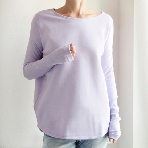 Wąski rękaw Jasnofioletowy