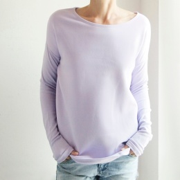 Wąski rękaw Jasnofioletowy