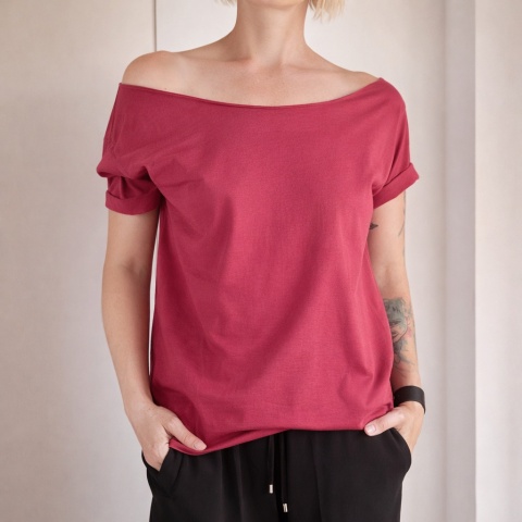 Żurawina Oversize Bez nadruku