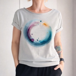 Akwarele koło Oversize Stalowo szary