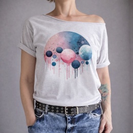 Banieczki różowe Szary Oversize