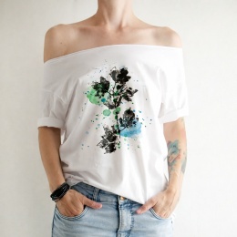 Bluszcz tusze Biały Oversize