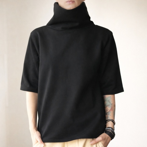 Bluza golf rękaw do łokcia Czarna