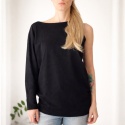 Bluzka Jedno ramię czarna