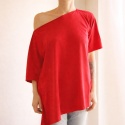 Bluzka narzutka węższa czerwona