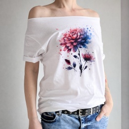 Chryzantema Biały Oversize