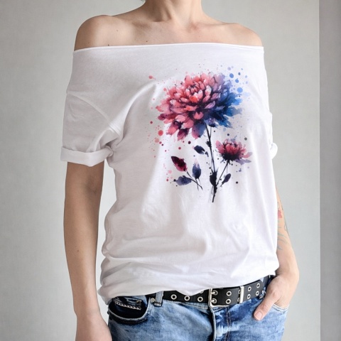 Chryzantema Biały Oversize