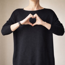 Czarna swetrowa długa sukienka