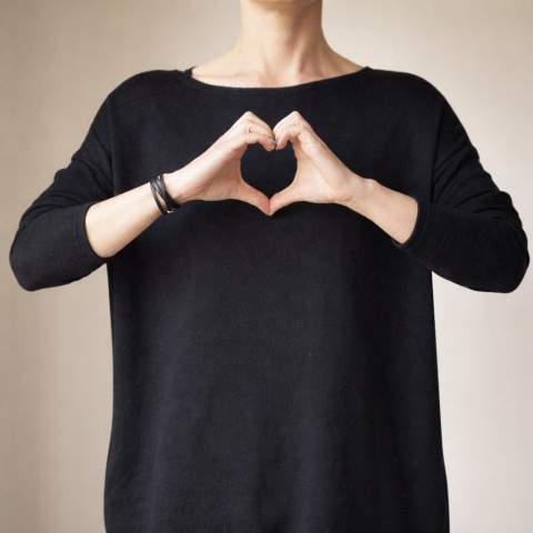 Długa sukienka swetrowa czarna