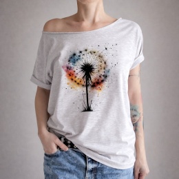 Dmuchawiec kolorowy Szary Oversize