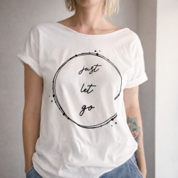 Just let go Biały Oversize