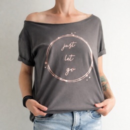 Just let go rose gold Oversize Różowe Złoto