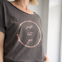 Just let go rose gold Oversize Różowe Złoto