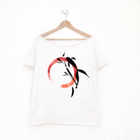 Karp kaligrafia Oversize Biały