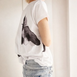 Kawki fullprint Biały oversize