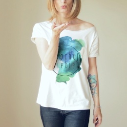 Kochaj siebie Oversize Biały