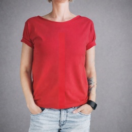 Kreska Czerwona na Czerwonym Oversize