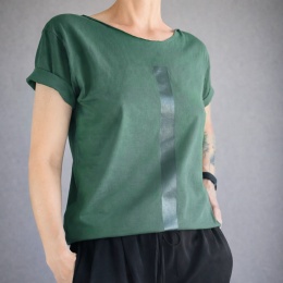 Kreska zielona na zielonym Oversize