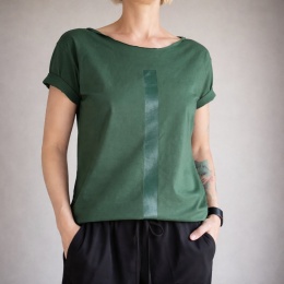 Kreska zielona na zielonym Oversize