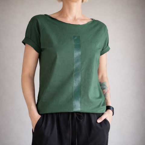 Kreska zielona na zielonym Oversize