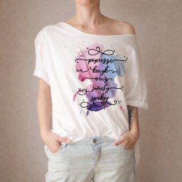 Poproszę spokój kocyk Oversize Biały