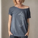 Srebrny konik Grafitowy Oversize