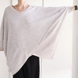 Sweter nietoperz VV szary