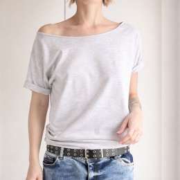 Szary melanż Oversize