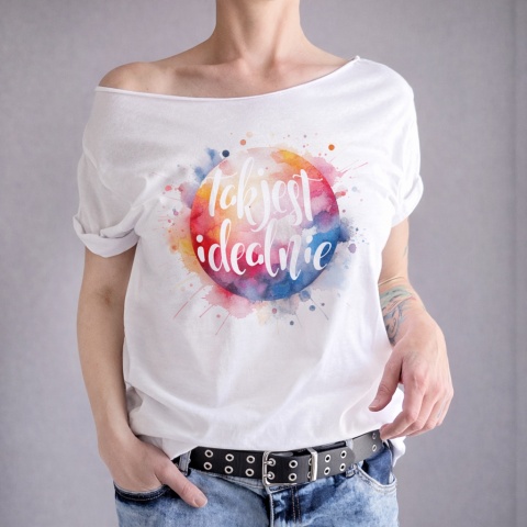 Tak jest idealnie Biały Oversize