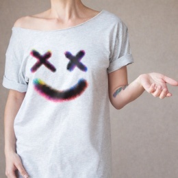 Krzeyżyki Oversize Szary