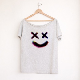 Krzeyżyki Oversize Szary