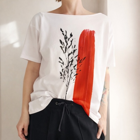 Trawa tusz Fullprint Biały Oversize