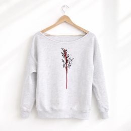 Trawa tusz Szara Bluza cięta