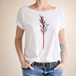 Trawa tusze Biały Oversize