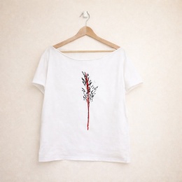 Trawa tusze Biały Oversize