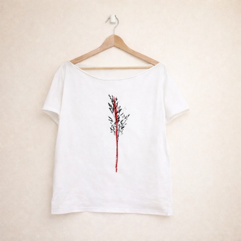 Trawa tusze Biały Oversize