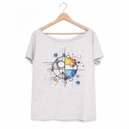 Trochę Mondrian ale trochę inaczej szary Oversize