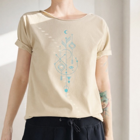 Turkusowy alchemik Piasek pustyni Oversize