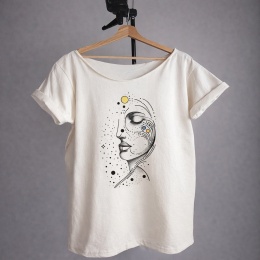 Twarz Geometria Waniliowy Oversize