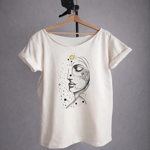 Twarz Geometria Waniliowy Oversize