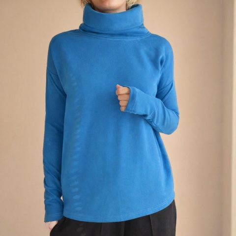 Wąski rękaw Golf Niebieski