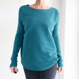 Wąski rękaw Morski z dzianiny pętelkowej