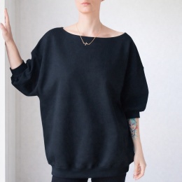 Wielka Dwustronna Bluza Bomba Czarna