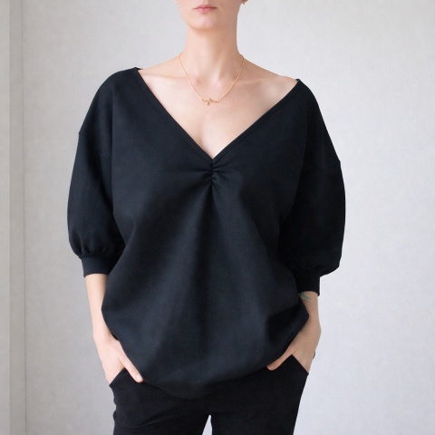 Wielka Dwustronna Bluza Bomba Czarna