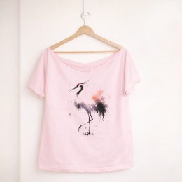 Żuraw różowy Oversize