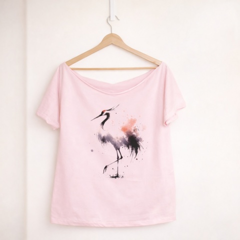 Żuraw różowy Oversize